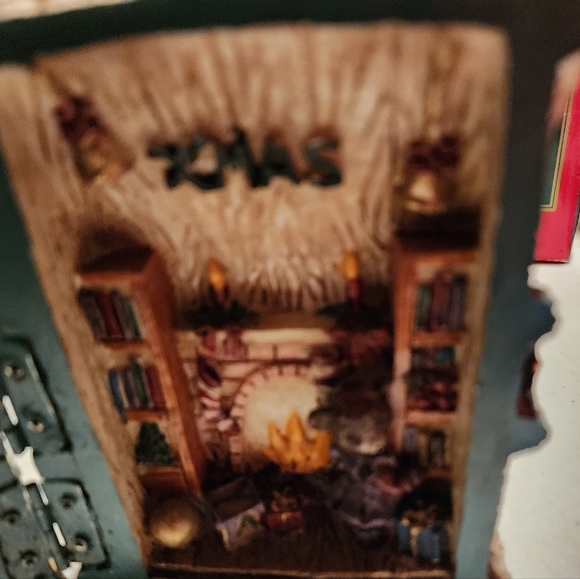 1995 Santa's Collection hand crafted resin hinged house New in Box - Picture 3 of 13